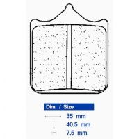 Brzdové destičky CARBONE LORRAINE 1033 C42 (C60) - Racing